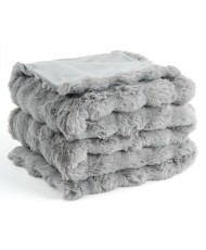 PLAID BUBBLE GRIS (EXTRA DOUX)