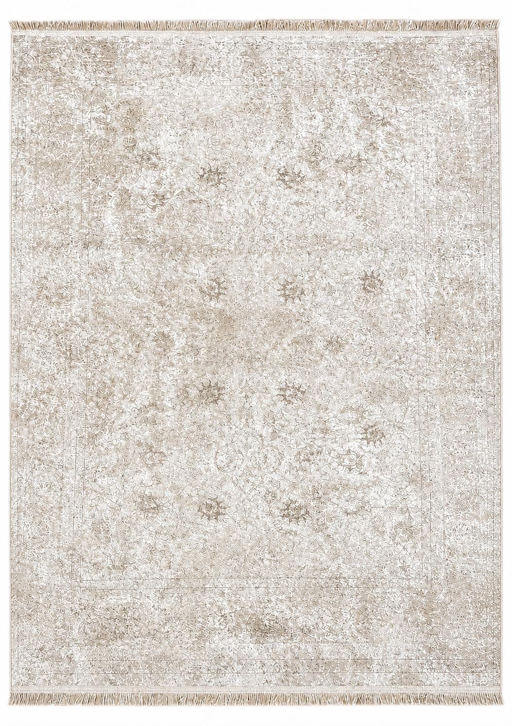 PRINT 7065 BEIGE MAT VINTAGE (LAVABLE EN MACHINE)