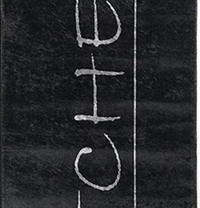 TAPIS DE CUISINE NOIR